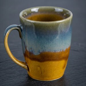 Large Coffee Mug (Brown and Grey)