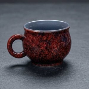 Tea Mug (Red & Black Texture)
